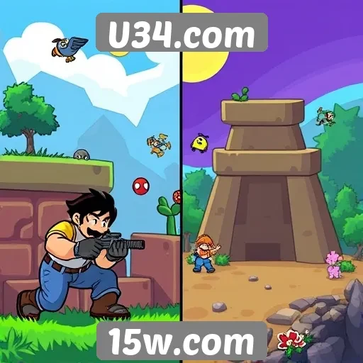 Comparativo entre jogos clássicos e novos no U34.com